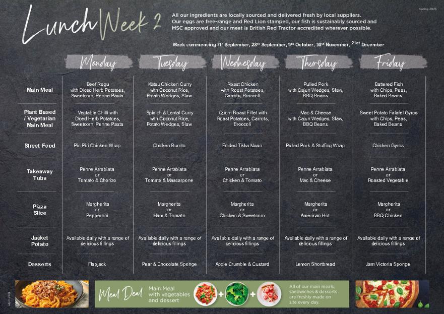 Lunch Week 2