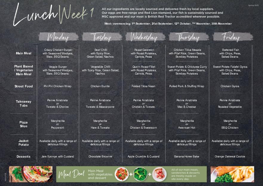 Lunch Week 1